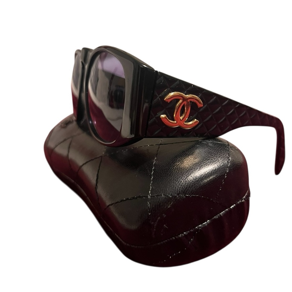 Chanel 90’s Vintage Black Sunglasses